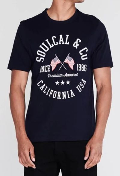 Лот: 16297740. Фото: 1. Мужская футболка от Soulcal в... Футболки, поло