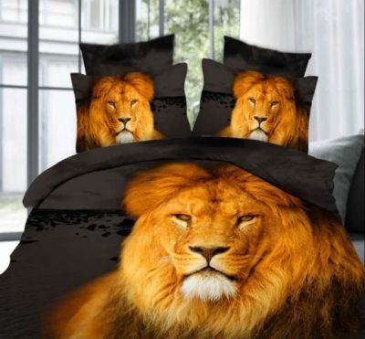 Лот: 3883602. Фото: 1. Постельное бельё 3D из сатина... Постельное бельё