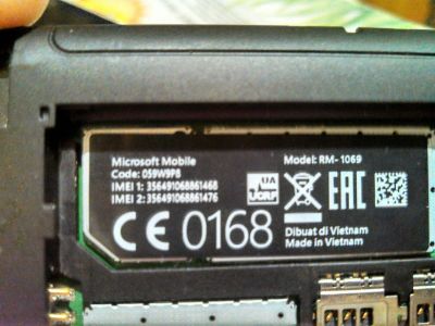 Лот: 10634991. Фото: 1. nokia rm 1069. Смартфоны