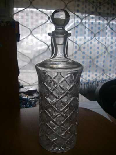 Лот: 15690744. Фото: 1. Графин,круглый,хрусталь. Кувшины, графины