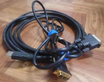 Лот: 10894505. Фото: 1. кабель HDMI-DVI 1,8м. Шлейфы, кабели, переходники