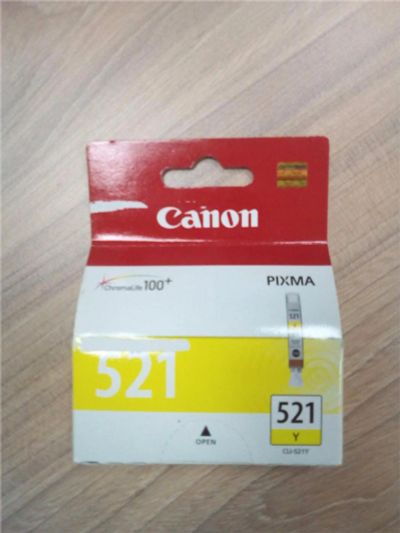 Лот: 10703053. Фото: 1. Картридж Canon CLI-521Y PIXMA... Картриджи, расходные материалы