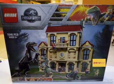 Лот: 13030423. Фото: 1. Конструктор Brixbe Dinosaur World. Конструкторы