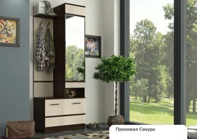 Лот: 10594025. Фото: 1. СУ-01 - Прихожая Сакура модульная. Прихожие, гардеробные