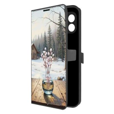 Лот: 25383033. Фото: 1. Чехол Krutoff Eco Book "Верба... Чехлы, бамперы