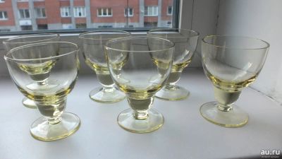 Лот: 9759682. Фото: 1. Рюмки цветное стекло Чехия. Рюмки, стопки