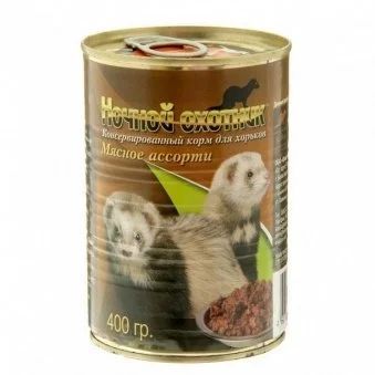 Лот: 15056426. Фото: 1. Мясное ассорти 400г конс. корм... Корма