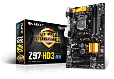 Лот: 4653920. Фото: 1. Мат.плата S1150 Z97 Gigabyte GA-Z97-HD3... Материнские платы