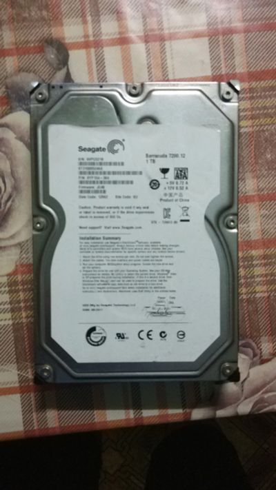 Лот: 11590486. Фото: 1. Seagate barracuda 1tb. Жёсткие диски (HDD)