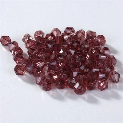 Лот: 9694891. Фото: 1. 3mm стеклянные хрустальные двойной... Бижутерия ручной работы