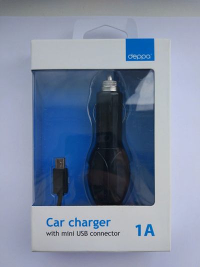 Лот: 14418337. Фото: 1. Автомобильная зарядка deppa mini... Зарядные устройства, блоки питания, адаптеры сетевые для смартфонов