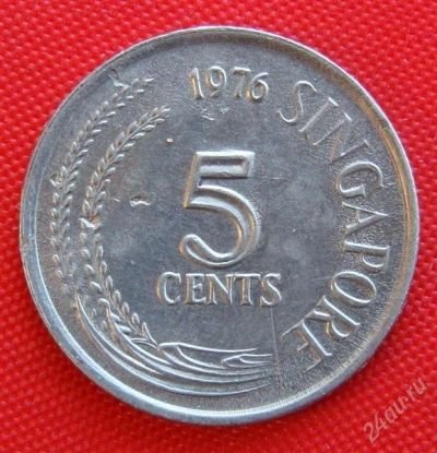 Лот: 1589220. Фото: 1. (№761) 5 центов 1976 (Сингапур... Азия