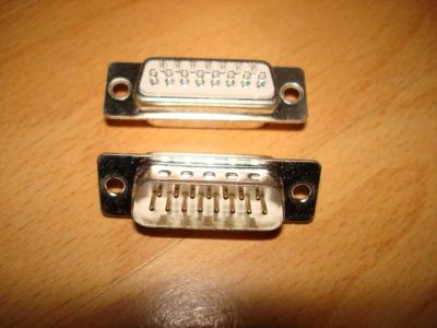 Лот: 3076335. Фото: 1. Штекер компьютерные D-SUB 15 pin. Диоды и тиристоры