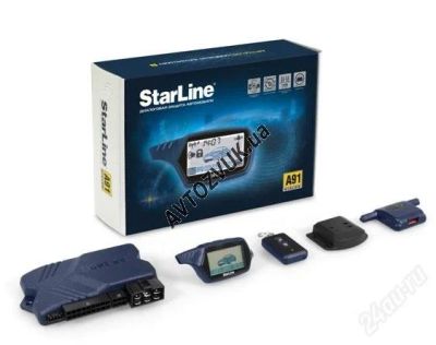 Лот: 1465503. Фото: 1. Сигнализация StarLine A91 с прогревом... Автомобильные сигнализации