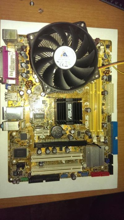 Лот: 8627477. Фото: 1. Asus p5gc-mx + core2 4400 2Ghz... Материнские платы