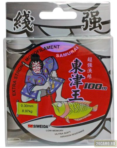 Лот: 13154268. Фото: 1. Леска SWD "Samurai" (ST3) 100м... Леска, блесны, крючки, мормышки