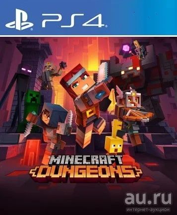 Лот: 16052454. Фото: 1. Minecraft Dungeons. Русс версия... Игры для консолей