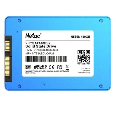 Лот: 24463914. Фото: 1. SSD накопитель Netac N535S 480GB... SSD-накопители