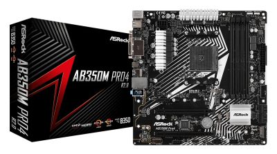 Лот: 16193712. Фото: 1. Крутая плата под AM4: ASRock AB350M... Материнские платы