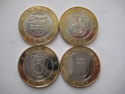 Лот: 3606203. Фото: 1. Набор монет 2 лита 2013 год Литва... Страны СНГ и Балтии