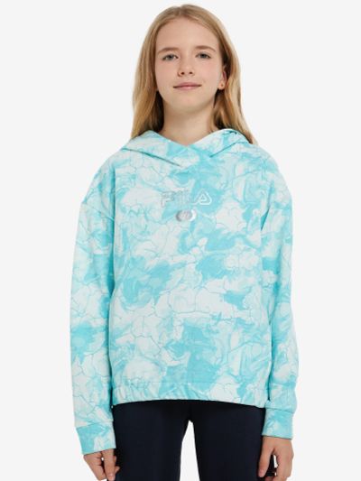 Лот: 22429393. Фото: 1. Худи для девочек FILA, Голубой. Другое (спортивная одежда)