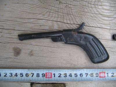Лот: 16489813. Фото: 1. пистолет пистонный,жесть,из СССР... Игрушки