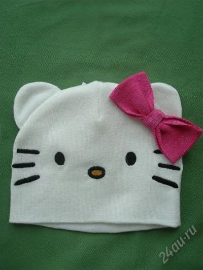 Лот: 1186424. Фото: 1. шапка hello kitty с ушками. Головные уборы