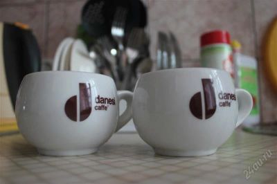 Лот: 2650552. Фото: 1. Кофейные кружки 2 шт Danesi kaffe. Кружки, стаканы, бокалы