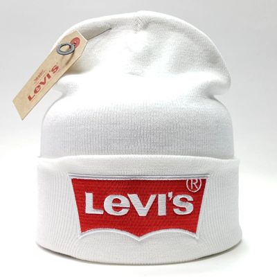 Лот: 15424822. Фото: 1. Шапка Levis big logo белый мужская... Головные уборы