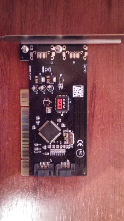 Лот: 7304063. Фото: 1. Контроллер PCI - SATA 2 port RAID. Платы расширения, контроллеры, доп. порты