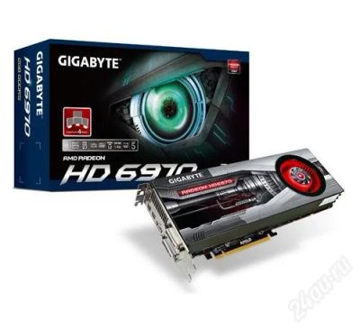 Лот: 2124419. Фото: 1. ATI Radeon 6970 Gigabyte 2Gb GDDR5... Видеокарты