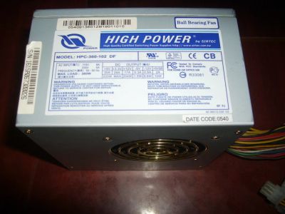 Лот: 5199696. Фото: 1. ATX блок питания HIGH POWER HPC-360-102... Корпуса, блоки питания