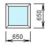 Лот: 8941295. Фото: 1. Окно глухое 650х650. Окна, балконы