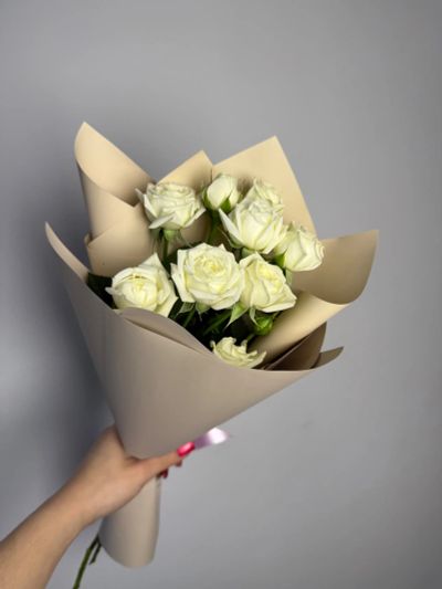 Лот: 25797318. Фото: 1. 5. Букет - комплимент из кустовых... Свежие цветы