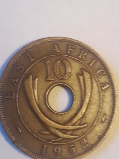 Лот: 10762764. Фото: 1. Восточная Африка 10 центов 1952... Африка