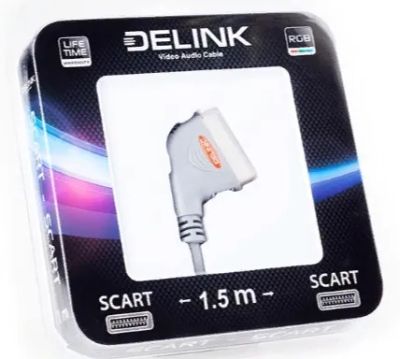 Лот: 19976336. Фото: 1. Шнур SCART-SCART 1.5м DeLink. Шнуры, кабели, разъёмы