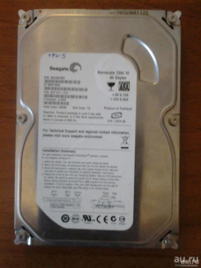Лот: 8855248. Фото: 1. Seagate HDD 80Gb sata 3.5 диск... Жёсткие диски (HDD)