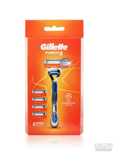 Лот: 17918004. Фото: 1. Gillette Fusion 1 станок + кассеты... Бритвенные станки и лезвия