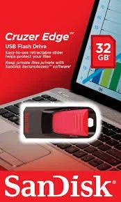 Лот: 7155216. Фото: 1. Флешка sandisk Cruzer Edge 32Gb. USB-флеш карты