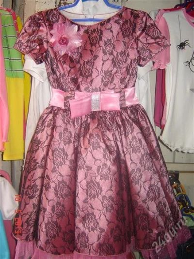 Лот: 2798331. Фото: 1. Платье нарядное розовое 6-7 лет... Платья, сарафаны
