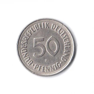 Лот: 7356532. Фото: 1. 50 пфеннигов 1971 г. (ФРГ) - приветствуется... Германия и Австрия