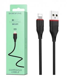 Лот: 17212357. Фото: 1. Кабель USB - Lightning Borofone... Дата-кабели, переходники