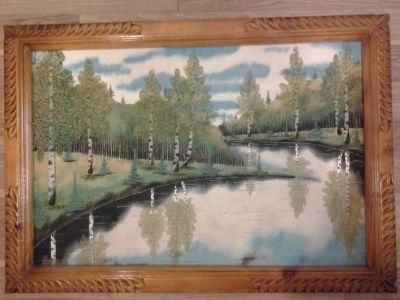Лот: 6348221. Фото: 1. Картина песком 67*47 ЦЕНА снижена. Картины, рисунки