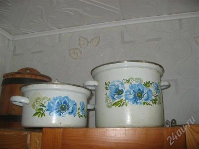 Лот: 411312. Фото: 1. Две кастрюли. Сковороды и сотейники