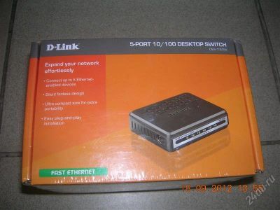 Лот: 2113247. Фото: 1. Свич 5-и портовый D-Link DES-1005A. Маршрутизаторы (роутеры)