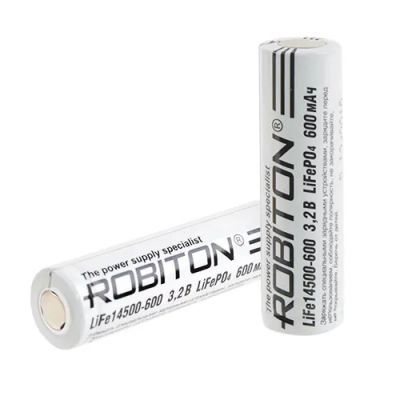 Лот: 15546444. Фото: 1. АКБ LiFePO4 14500 600mAh 3.2v... Батарейки, аккумуляторы, элементы питания