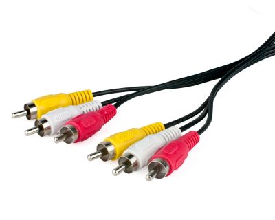 Лот: 11193472. Фото: 1. кабель 3RCA-3RCA 1.2метра. Шлейфы, кабели, переходники