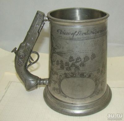 Лот: 17685070. Фото: 1. Sheffield кружка оловянная старинная... Предметы интерьера и быта