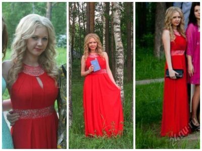 Лот: 5708234. Фото: 1. Красное платье в пол. Платья