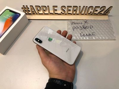 Лот: 15320766. Фото: 1. IPhone X 64gb, white, без дисплея... Смартфоны